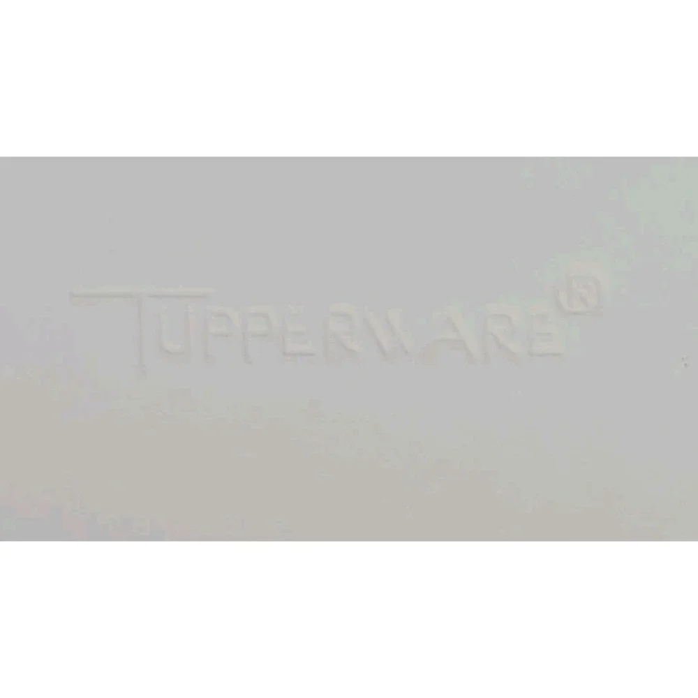 Tupperware Round Green White Chip and Dip Veggie Tray w Lid Vintage‎ U149